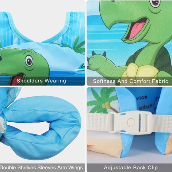 NEW! Kids Swim Floats for 28-70 Pounds Kid Arm Shoulder Float - Picture 7 of 7